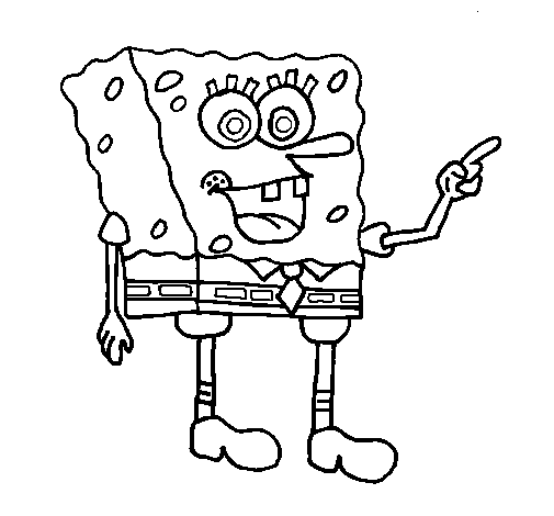 Colored page spongebob painted by edsdfgrr