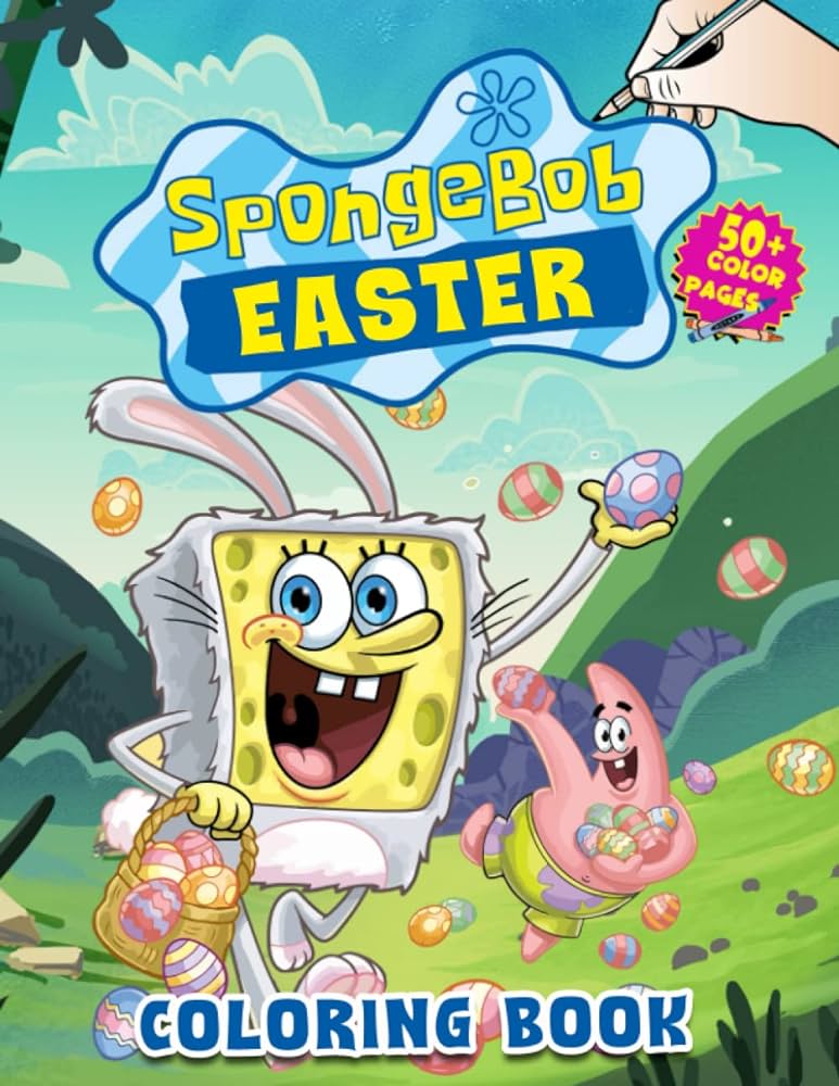 Easter coloring book s cartoon coloring book for kids and adults with jumbo colouring