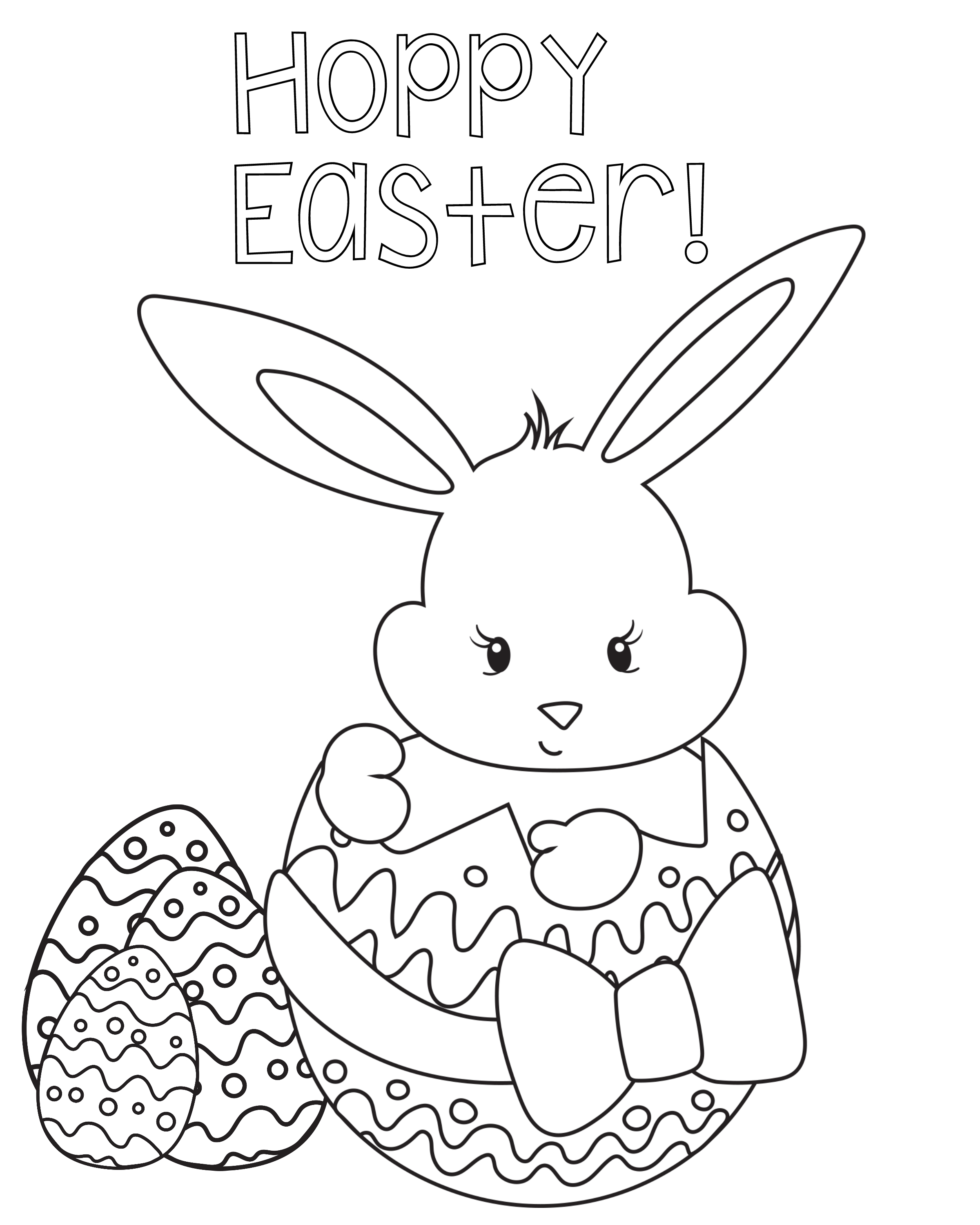 Coloring pages hoppyeastercoloringpage