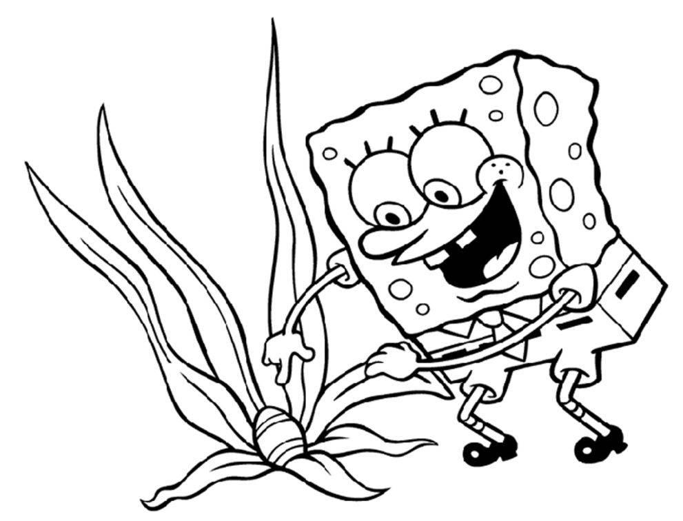 Spongebob easter coloring pages