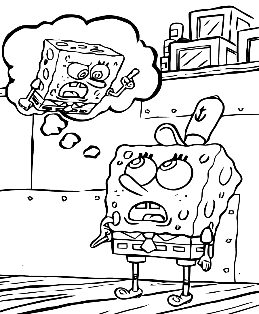 Spongebob coloring pages to print