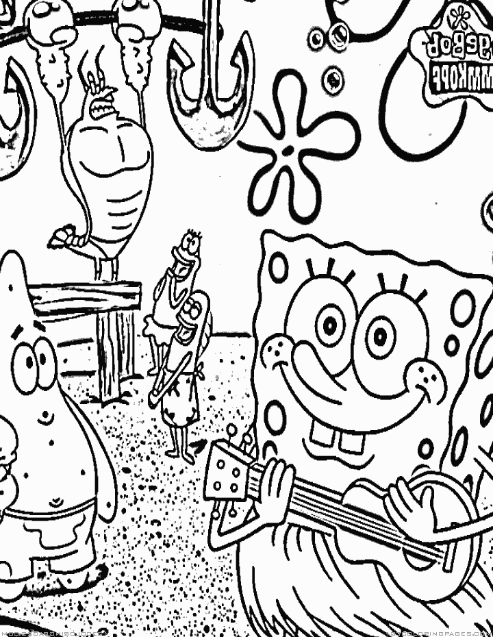 Spongebob coloring pages