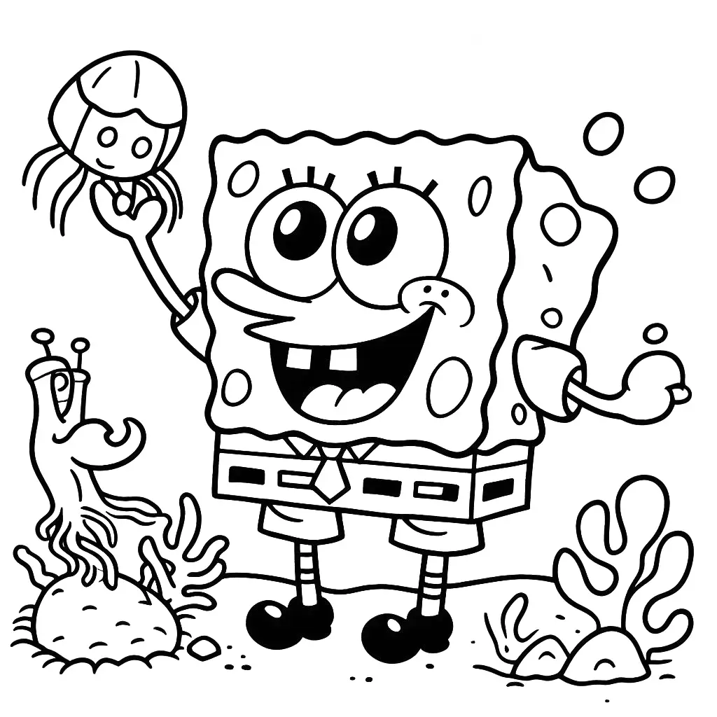 Spongebob coloring page