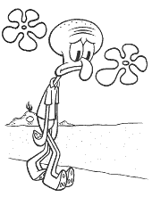 Print spongebob gary snail coloring page