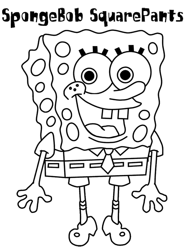 Spongebob squarepants color page