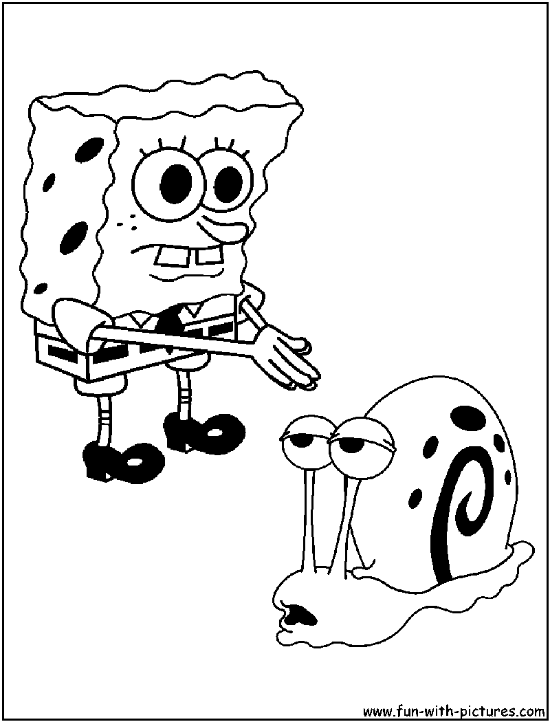 Disney spongebob and gary coloring pages spongebob coloring coloring pages spongebob