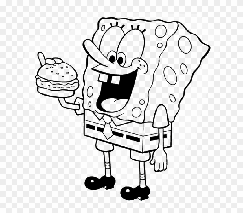 Spongebob and gary coloring page