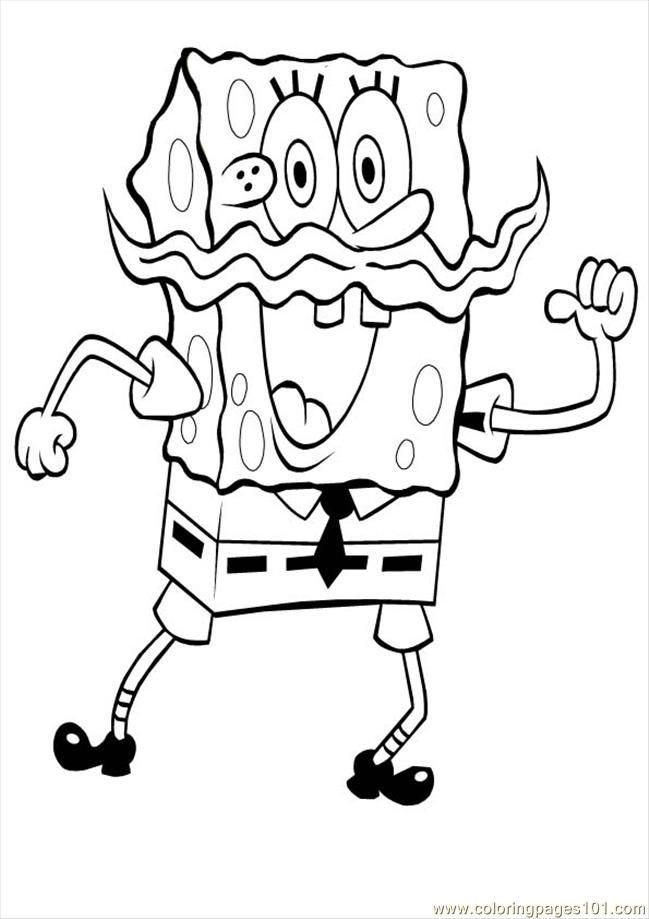 Spongebob halloween coloring pages printable for free download