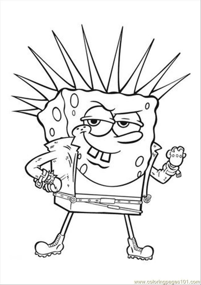 Spongebob halloween coloring pages printable for free download