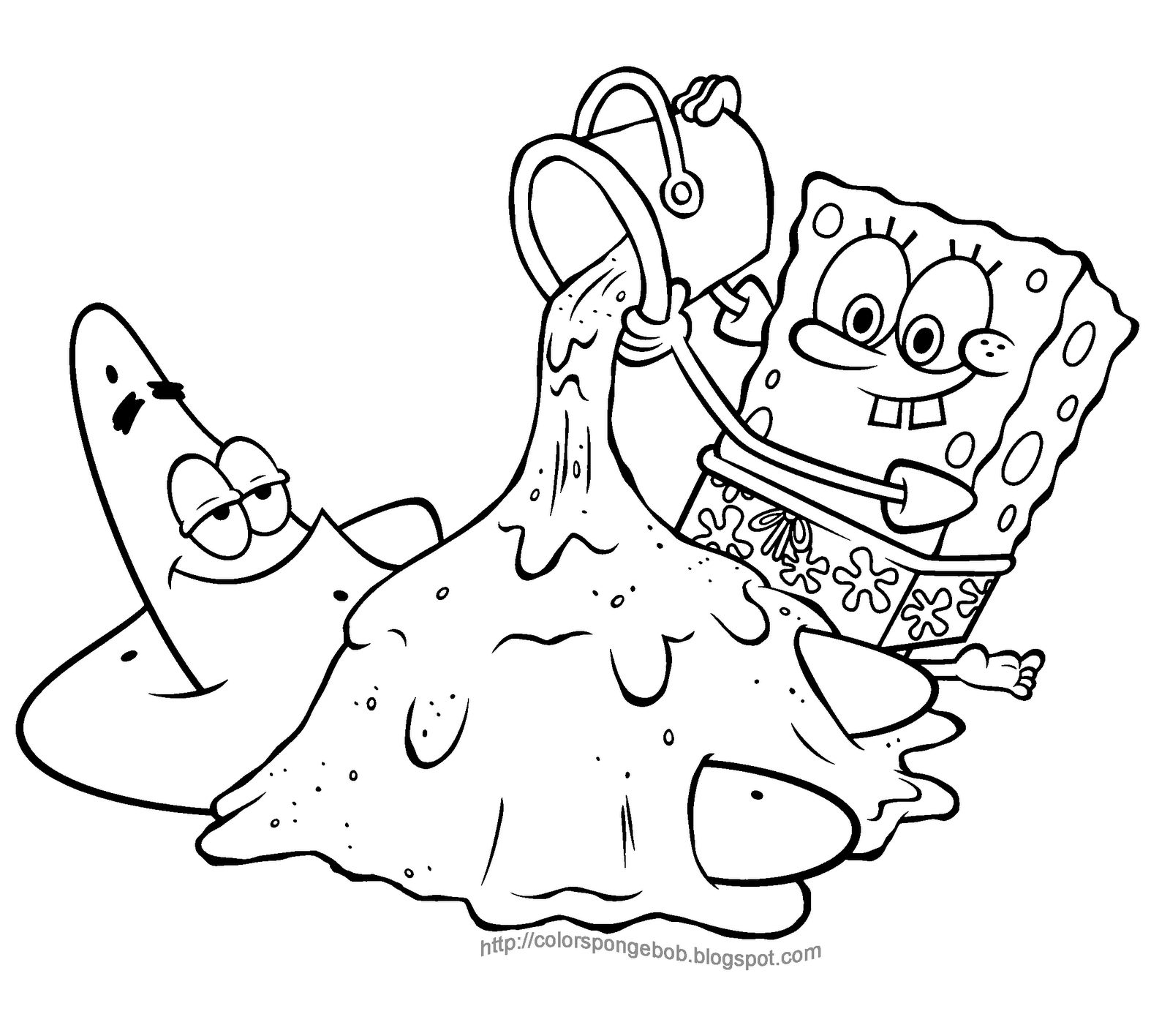 Spongebob squarepants to print and color