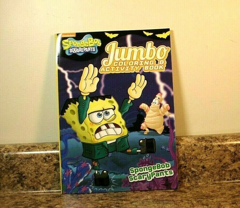 Spongebob squarepants halloween coloring and activity book new