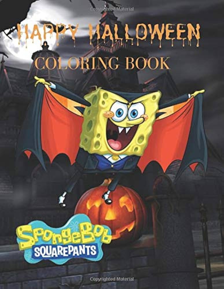 Happy halloween coloring book spongebob squarepants coloring book coloring pictures spongebob squarepants for kids crafts for children coloring pictures childhood education publishing k j books