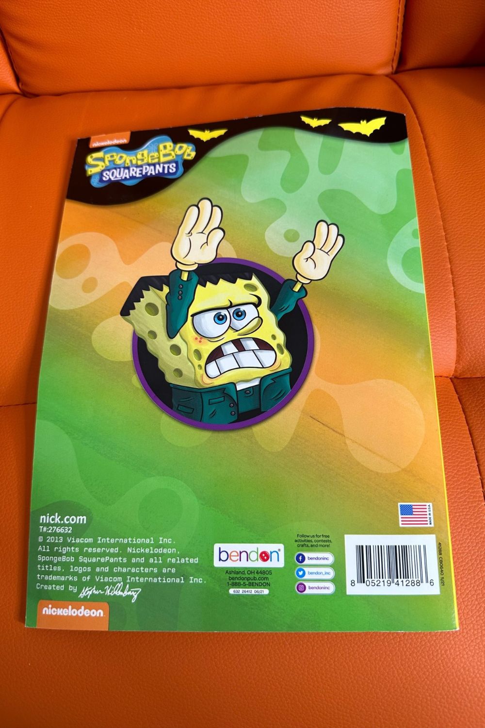 Spongebob halloween coloring book â