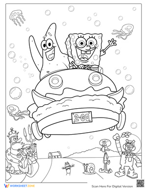 Free printable spongebob coloring pages for all ages