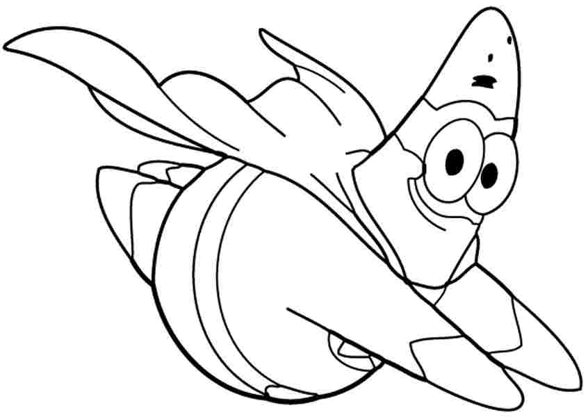 Patrick star coloring pages