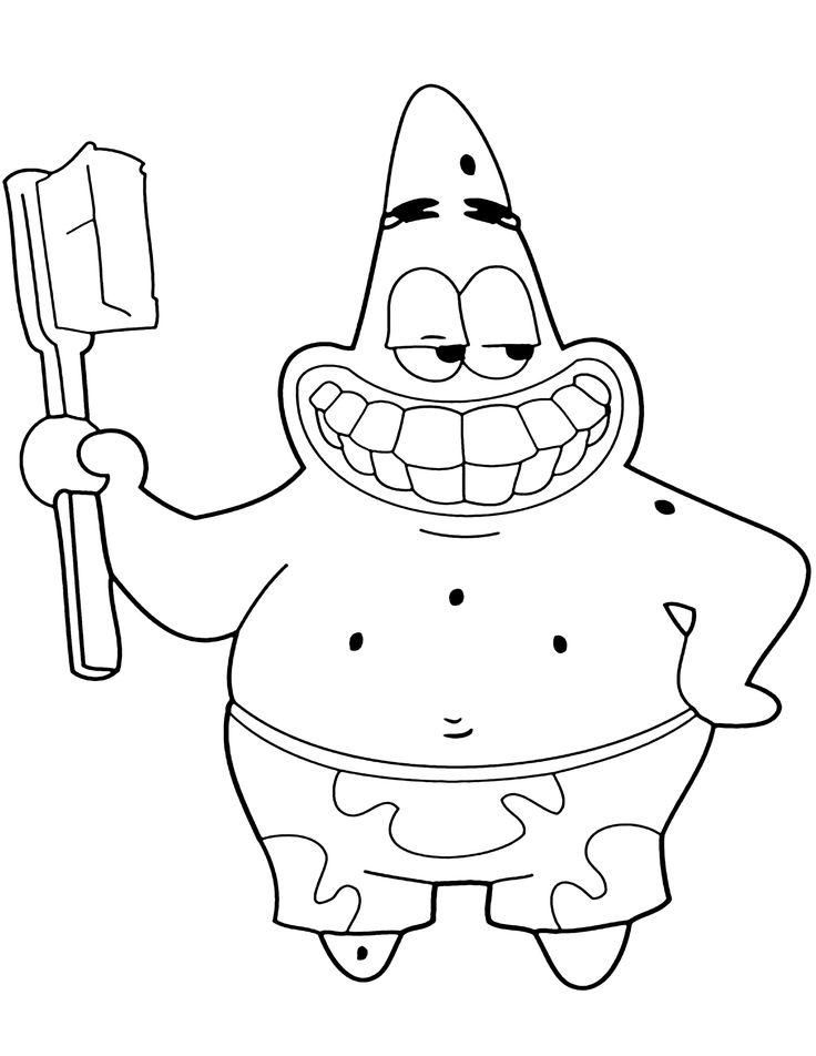 Spongebob coloring pages for kids kartun sketsa gambar