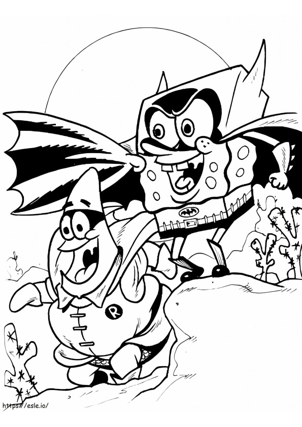 Patrick star coloring coloring pages