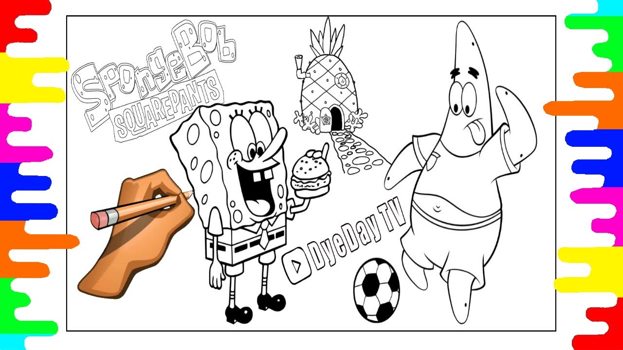 Spongebob and patrick coloring page spongebob coloring pages