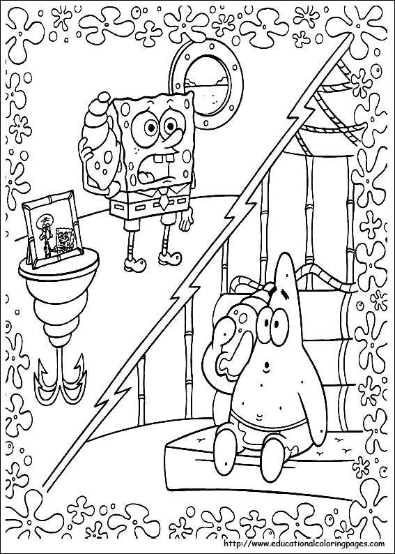 Spongebob coloring pages free for kids