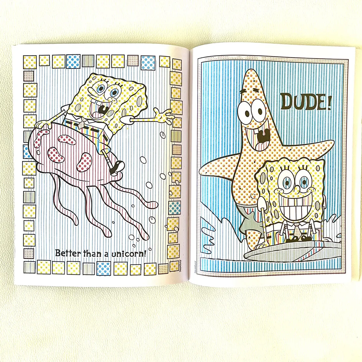 Spongebob squarepants lor splash activity book paint w water new nickelodeon