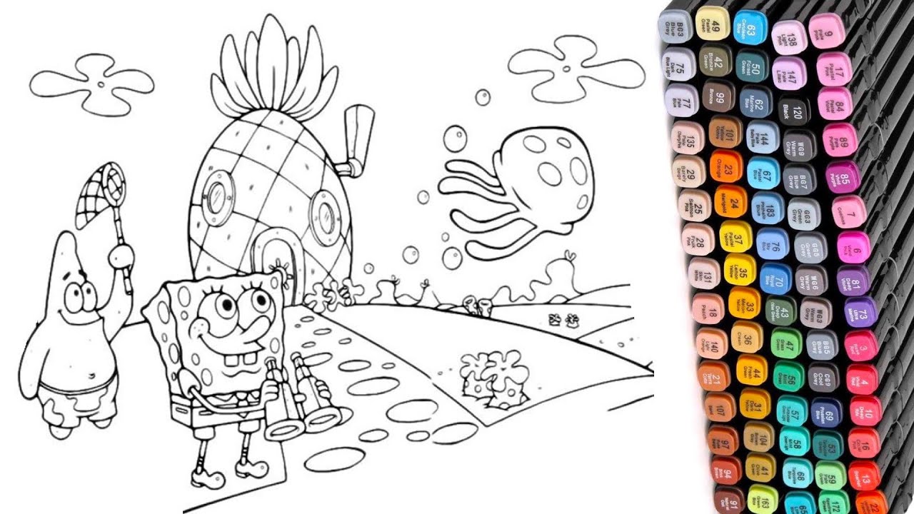 Spongebob and patrick coloring pages