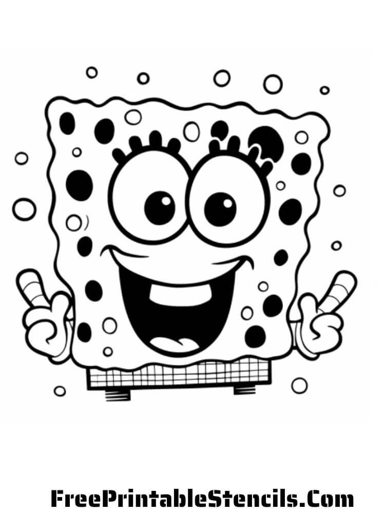 Free printable spongebob stencils and silhouettes