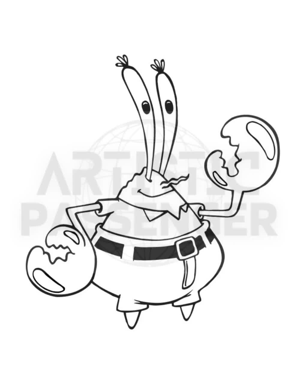 Printable spongebob coloring pages for kids printable digital pages