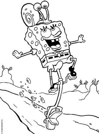 Spongebob squarepants coloring page