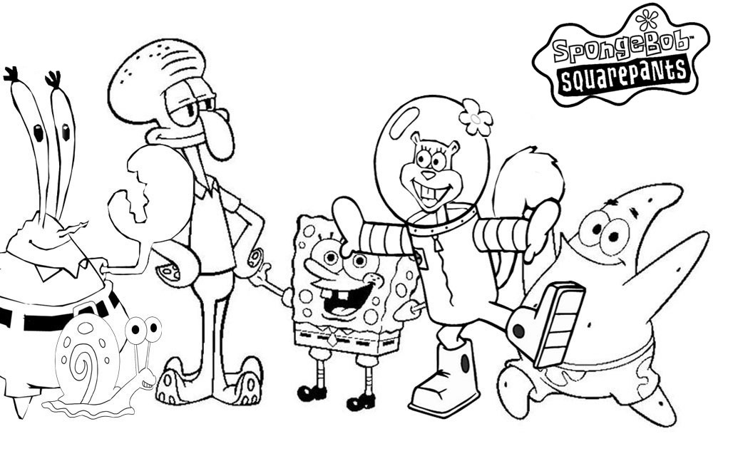 Spongebob coloring pages for kids activity shelter