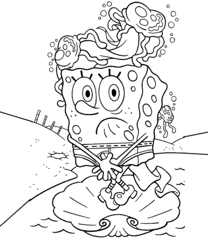 Free printable spongebob squarepants coloring pages for kids