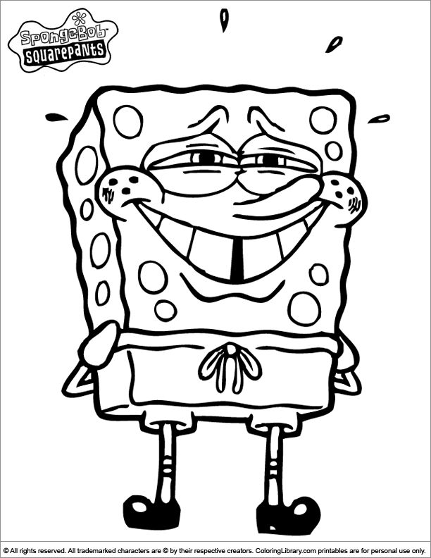 Spongebob coloring page valentines day coloring page cartoon coloring pages spongebob drawings