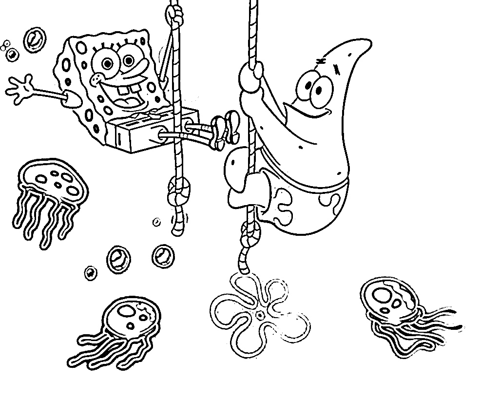 Free printable spongebob squarepants coloring pages for kids