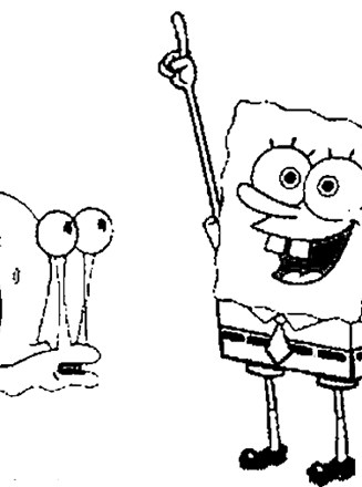 Spongebob squarepants coloring page