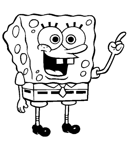 Spongebob squarepants coloring pages sheets printable free