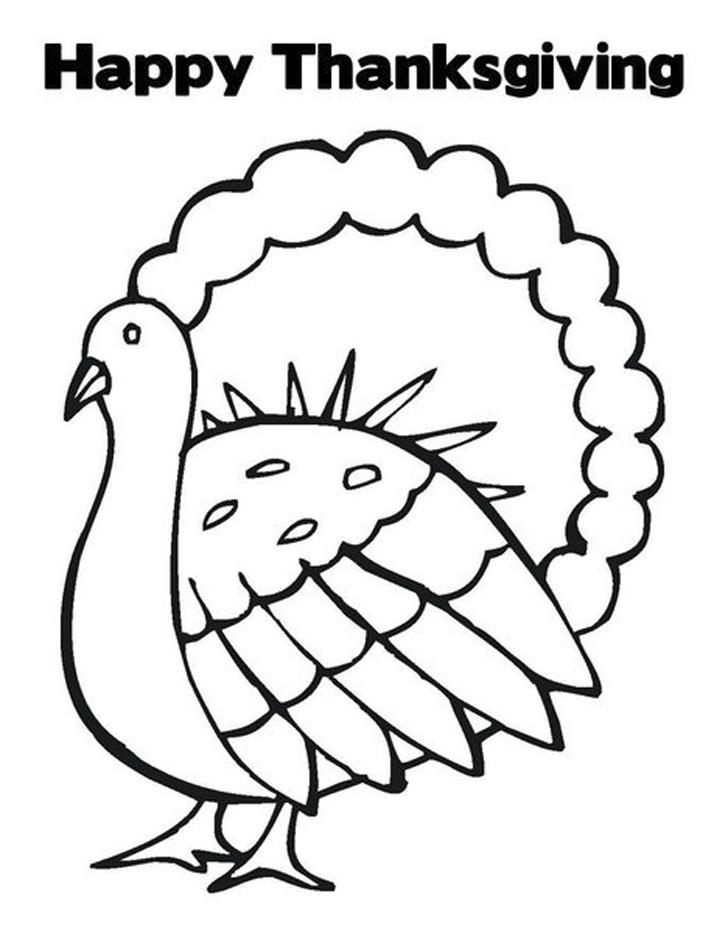 Happy thanksgiving coloring pages