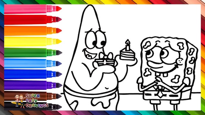 Speed coloring thanksgiving with spongebob squarepants