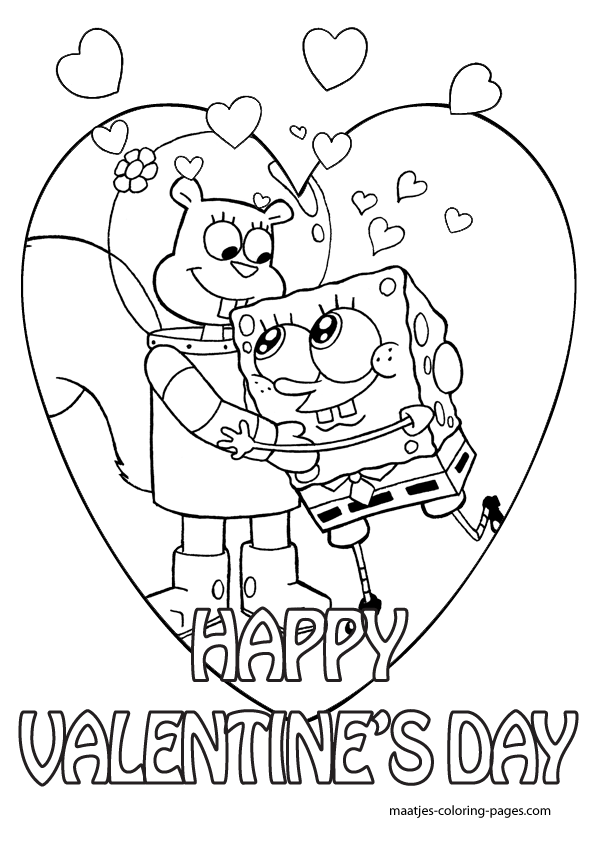 Spongebob valentines day coloring pages for kids valentines day coloring page valentine coloring pages valentine coloring