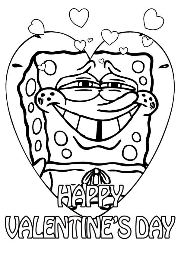 Happy valentines day coloring pages