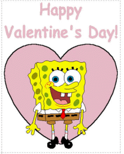 Sponge bob valentines day cards