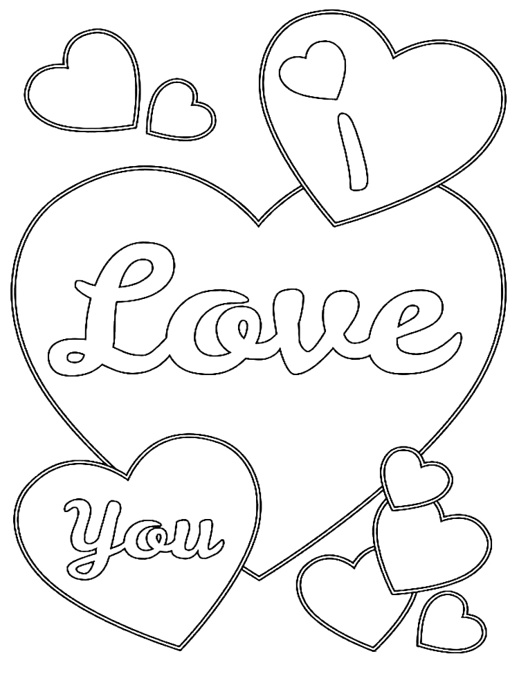 Valentines day coloring pages