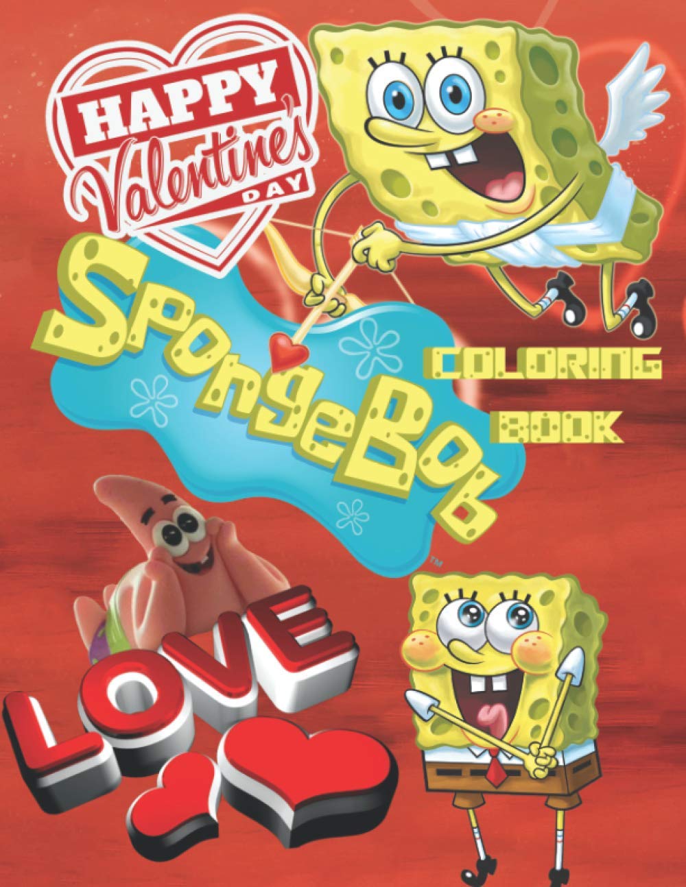 Spongebob happy valentines day coloring book amazing gift for all ages and fans with high quality image â a size by steve jablonsky