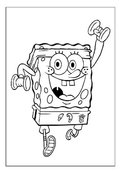 Exclusive spongebob squarepants coloring pages collection for kids by prekiddo