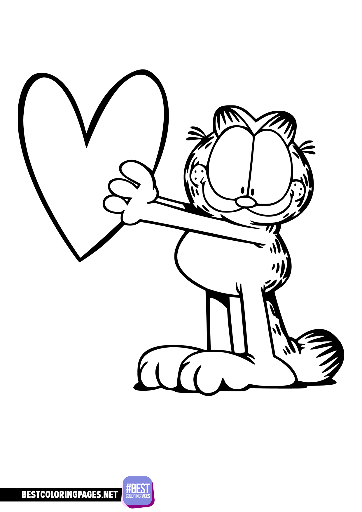 Garfield coloring pages