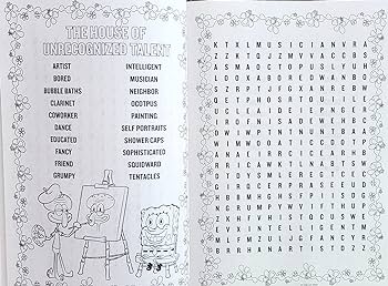 Spongebob jumbo word search puzzle book nickelodeon publishing books