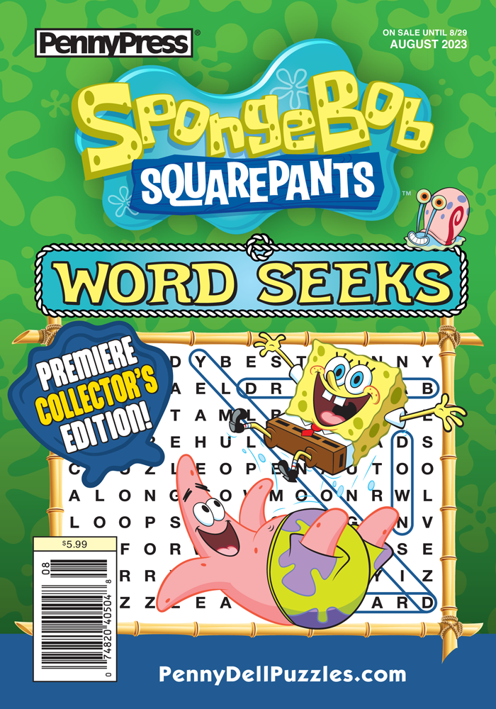 Spongebob squarepants word seeks