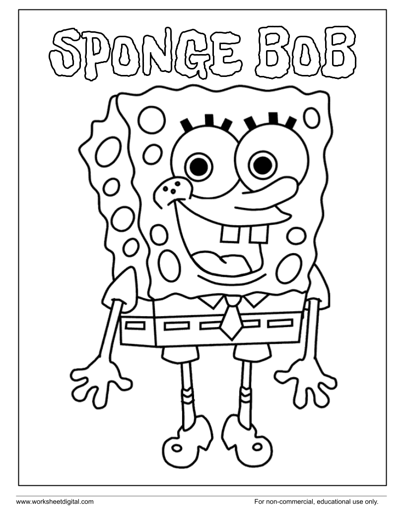 Sponge bob coloring