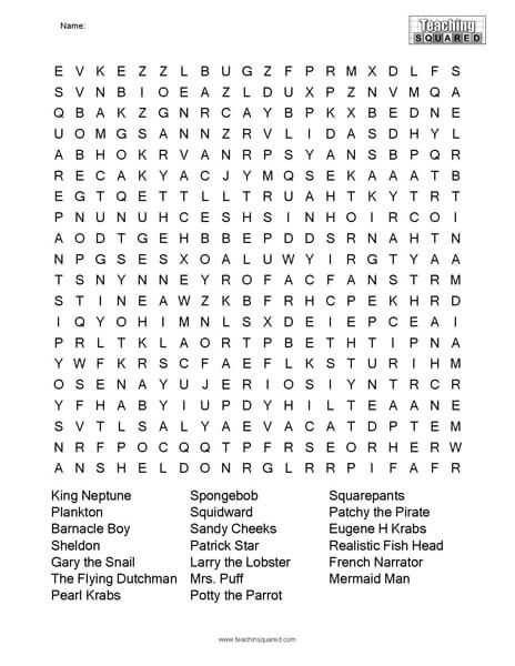 Character word searches