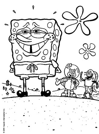 Spongebob squarepants coloring page