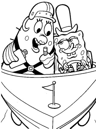 Spongebob squarepants coloring page