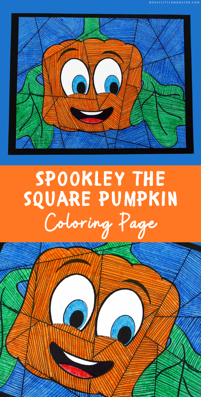 Spookley the square pumpkin coloring page